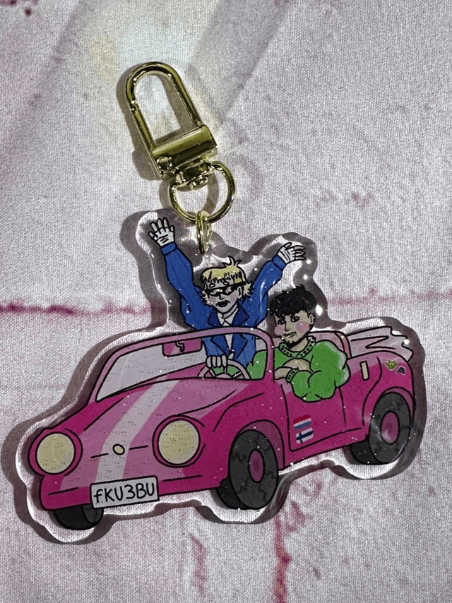 Joost & Kaarija Glitter Keychain