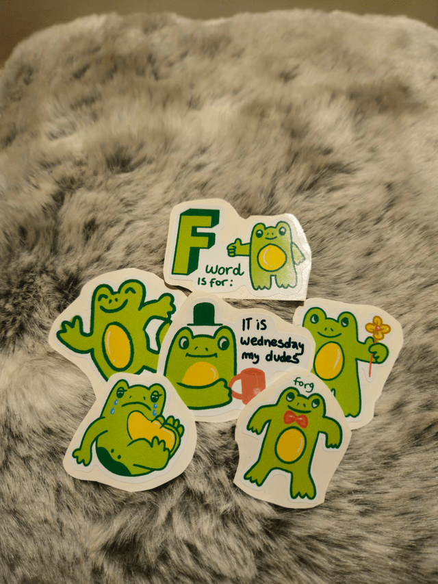 Froggy Stickers (Set of 6)