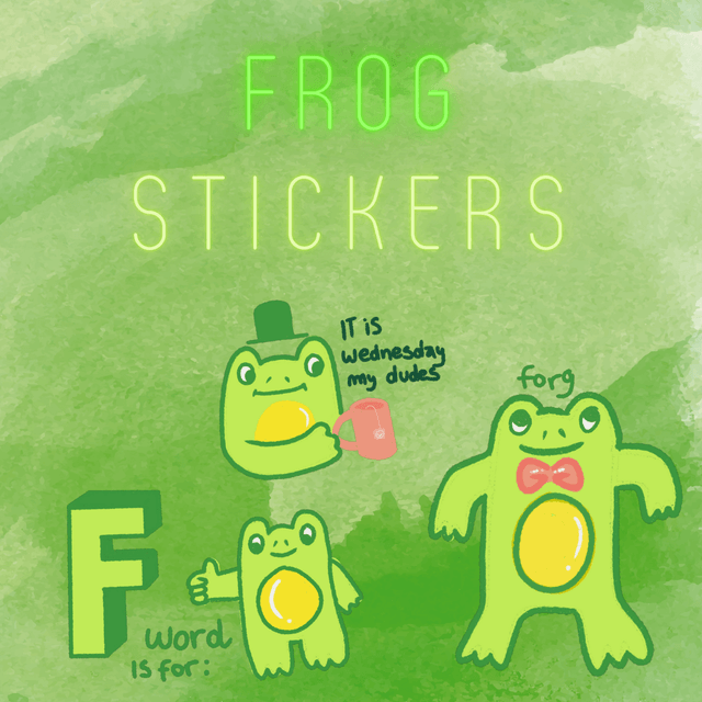 Froggy Stickers (Set of 6)