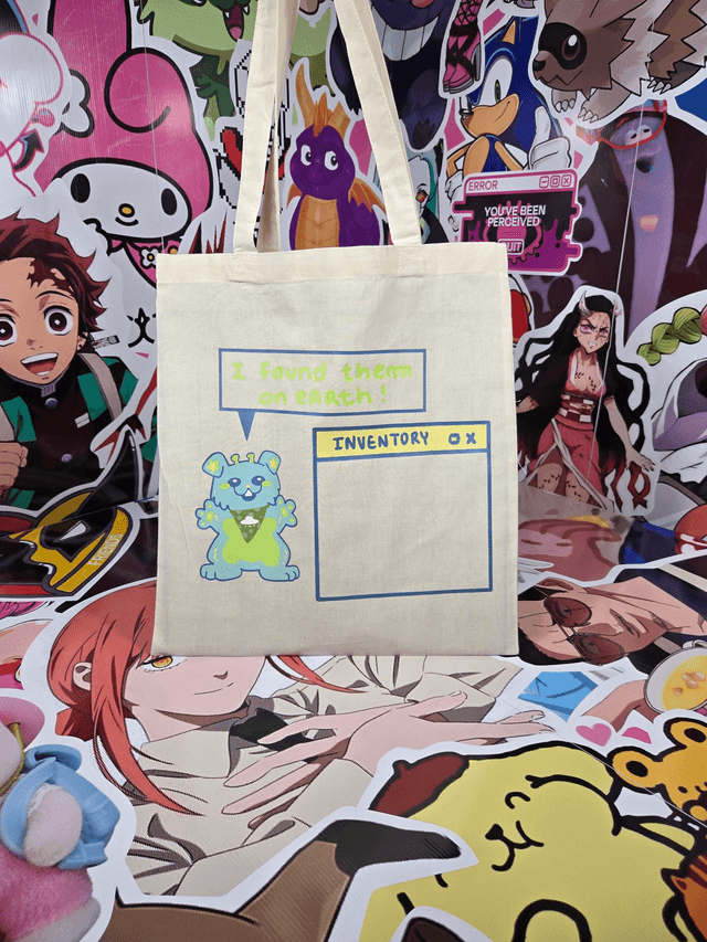 Alien Pin Collection Tote Bag