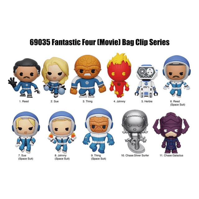 Monogram- Fantastic 4 Bag clips - Blind bag