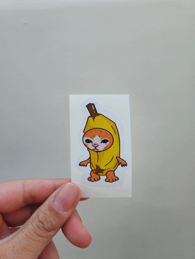 Banana Cat Stickers (4 set)