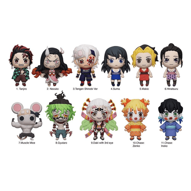 Monogram - Demon Slayer Rubber Keychain Blind Bag