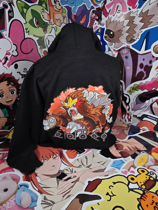 Entei Pokemon Hoodie 