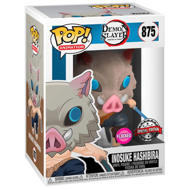 Funko - Demon Slayer Flocked Inosuke 9cm POP!