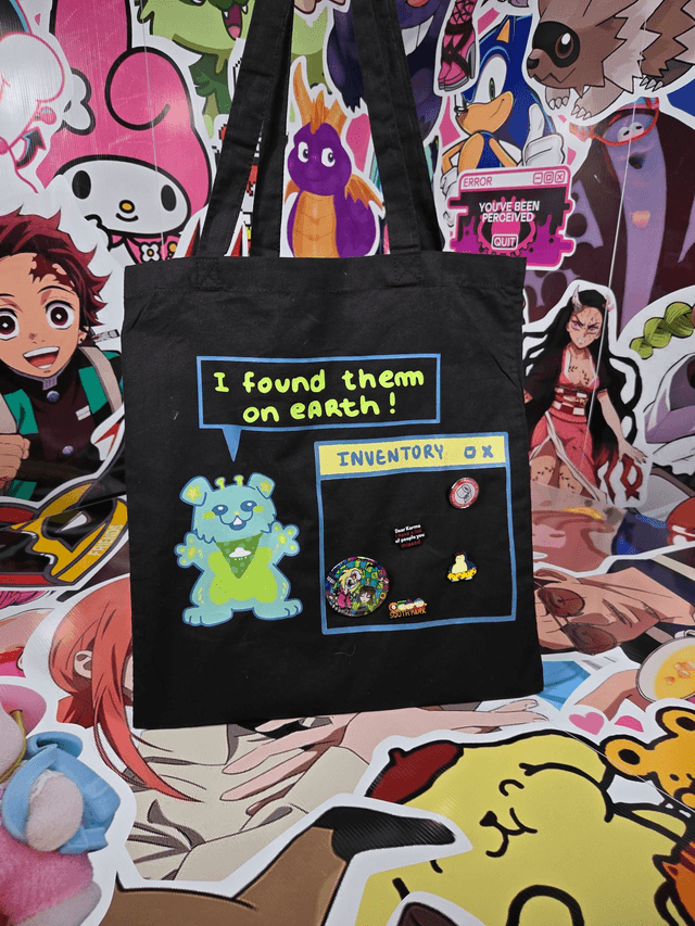 Alien Pin Collection Tote Bag